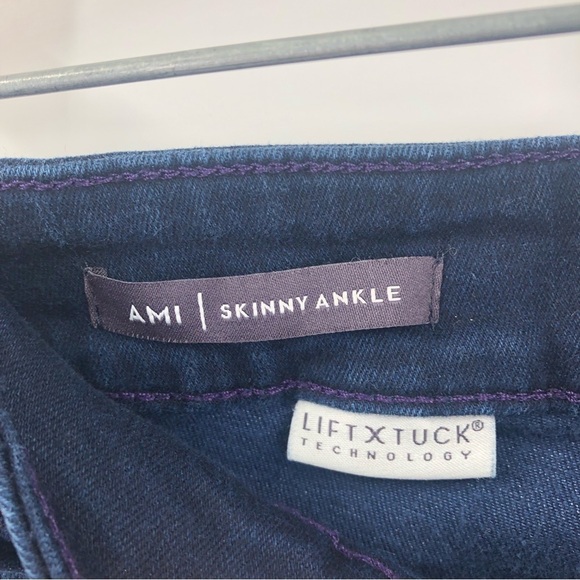 NYDJ 22 Ami Skinny Ankle Jeans Dark plus Sinclair blue 0851 - Picture 6 of 13